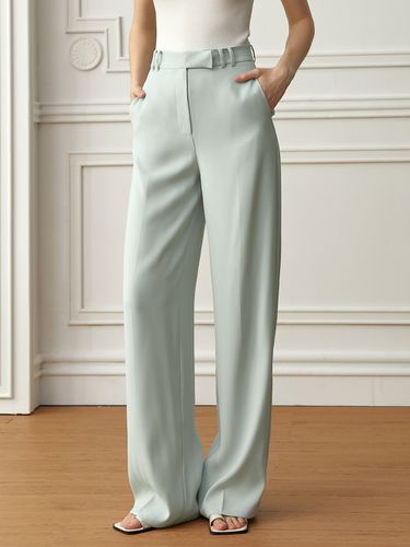 YY Modern Simple Wide Leg Pants _Glacier Blue - yyiam - Modalova