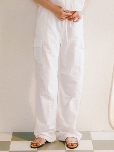 String Cargo Jogger Pants - White - LOSSYROW - Modalova