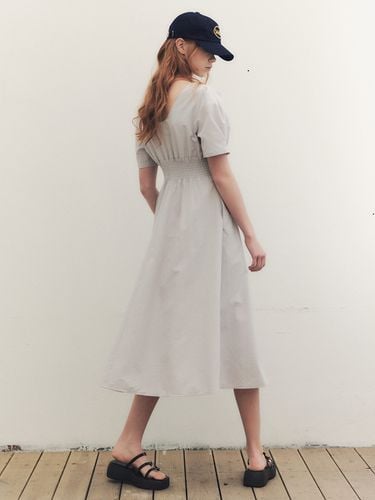 WED_French Linen Puff Long Dress - We’Dee - Modalova