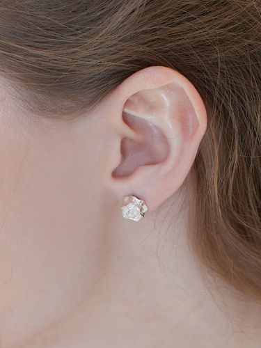 Silver925] SE011 Rose Earrings - TOU - Modalova