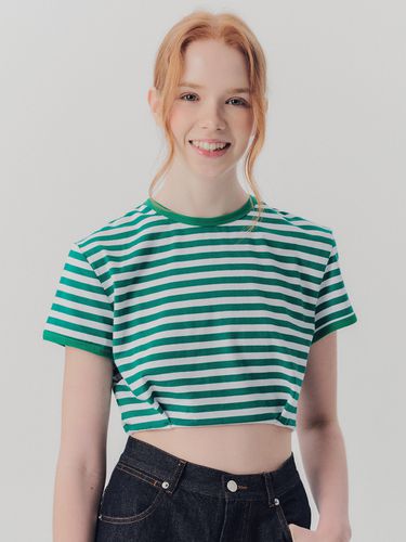 WED_Modern Stripe Crop Top - Green - We’Dee - Modalova