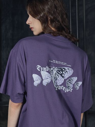 Blue Butterfly T-shirt_Violet - CPGN - Modalova