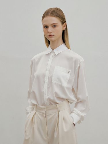 Basic Pocket Shirt - White - Lucirzu - Modalova