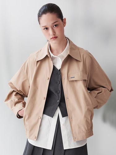 Casual Blouson Jacket _Beige - kuho plus - Modalova