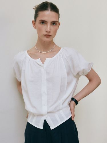 Drawstring Shirring Blouse - YAN13 - Modalova