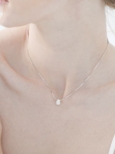 Silver925] SE014 Water Drop Necklace - TOU - Modalova