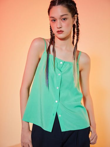 Button Sleeveless Top_Green - kuho plus - Modalova