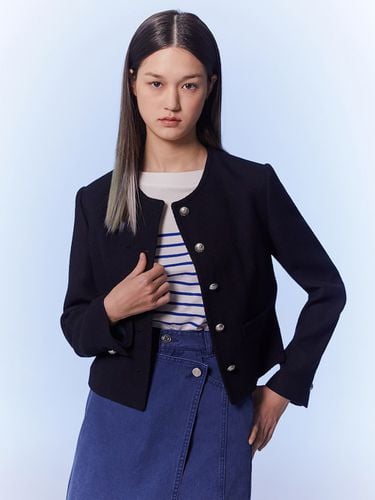 Single Breasted Jacket_Navy - kuho plus - Modalova