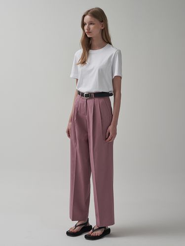 Tencel Cotton Round Pants_Lilac - MOTT - Modalova