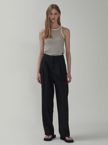 Summer Pintuck Wide Pants_Black - MOTT - Modalova