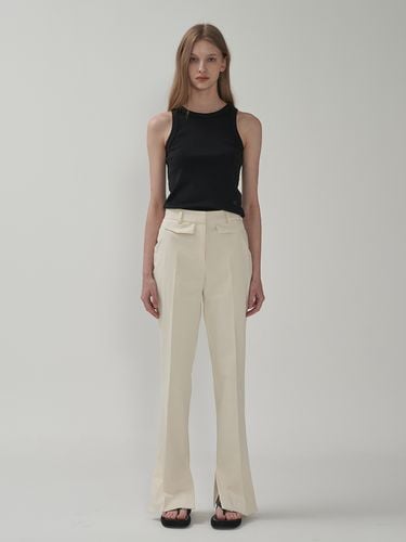 Slit Cotton Pants - MOTT - Modalova