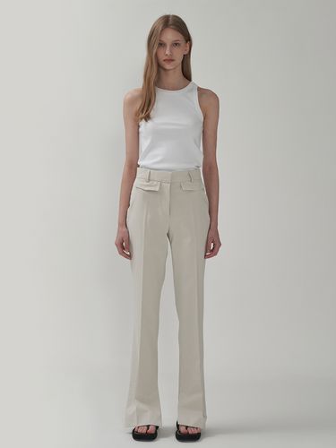 Slit Cotton Pants - MOTT - Modalova