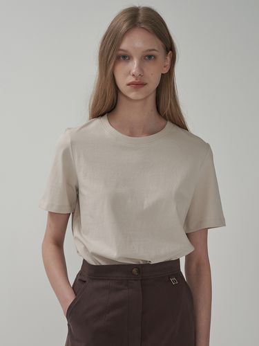 Basic Chain T-shirt_Beige - MOTT - Modalova