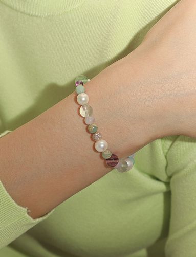 Binary Mixed Gemstone Bracelet - AEKKI - Modalova