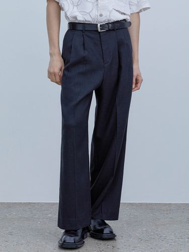 Cool Linen Two Tucks Wide Slacks () - Trip LE Sens - Modalova