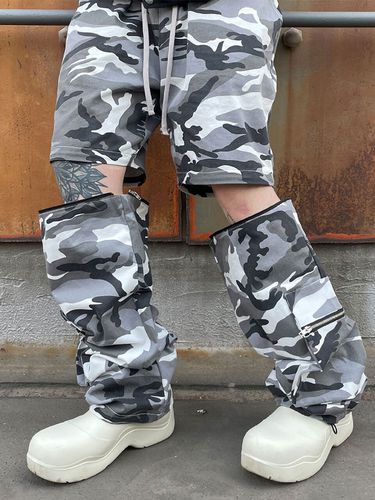 Wide Multi Pocket Cargo Pants_Snow Camo - CLACO - Modalova