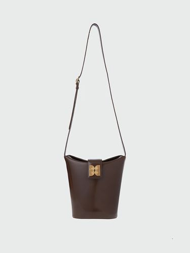 Hobart Folded Top Bucket Bag_Brown - EENK - Modalova