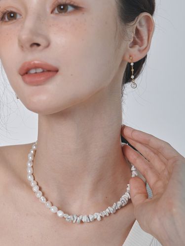 Half Pearl Necklace - Primaute - Modalova