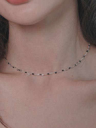 Silver Heart Necklace - Primaute - Modalova