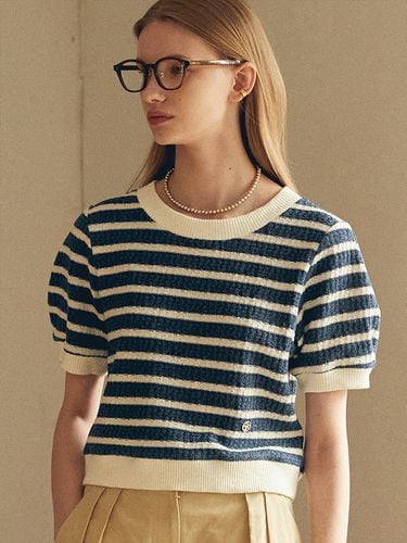 Ribbon Striped T-shirt - MOAT - Modalova