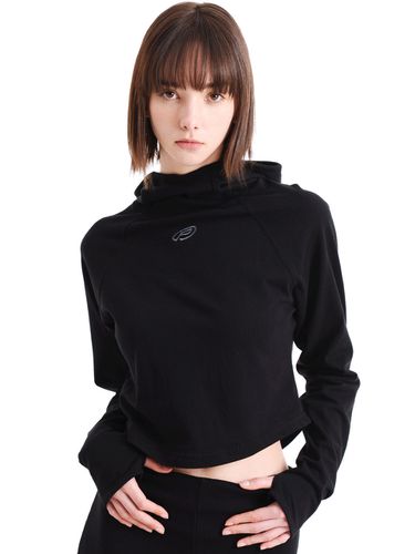 Ex Light Cropped Hoodie - Black - PIECEMAKER - Modalova