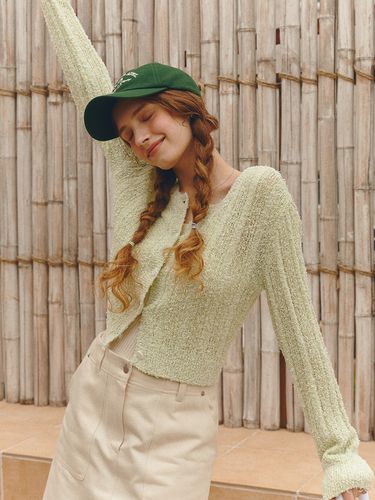 Boucle Cropped Cardigan - MOAT - Modalova