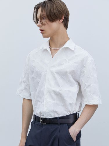 Wild Flower Jacquard Half Shirt () - Trip LE Sens - Modalova