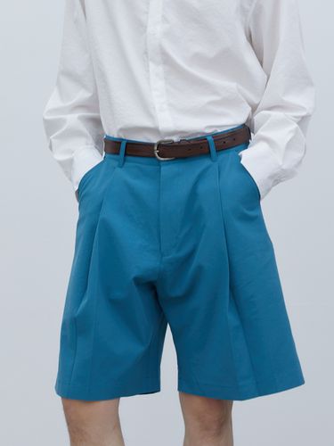 Washed Cotton One Tuck Bermuda Pants - Trip LE Sens - Modalova