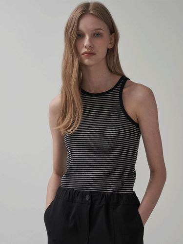 Stripe Sleeveless_Black - MOTT - Modalova