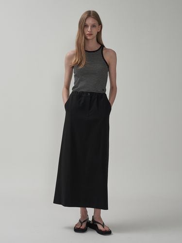 Slit Band Long Skirt_Black - MOTT - Modalova