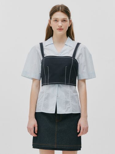 Moby Dick Bustier Blouse_Navy - OSTKAKA - Modalova