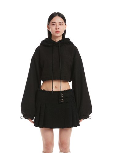 Crop Hoodie Jumper_Black - Trunk Project - Modalova