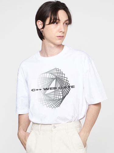 ODNR-UNISEX] Web Gate Line T-shirt_White - GRAVER - Modalova