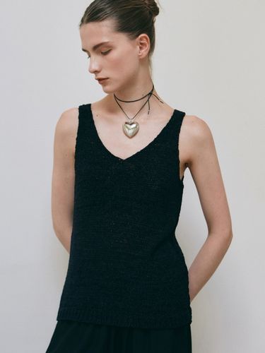 Natural Neck Knit Sleeveless_Black - YAN13 - Modalova