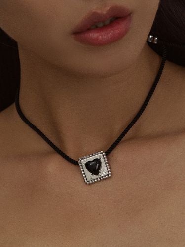 Square Heart Necklace - viollina - Modalova