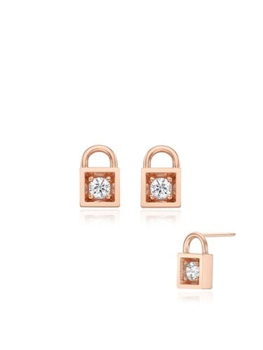 Lock Cubic Earrings - STONEHENgE - Modalova