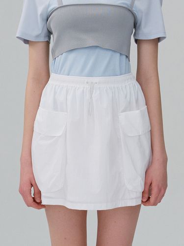 Cargo Mini Skirt_White - ahwe - Modalova