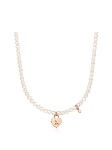 Heart Pearl Necklace - STONEHENgE - Modalova