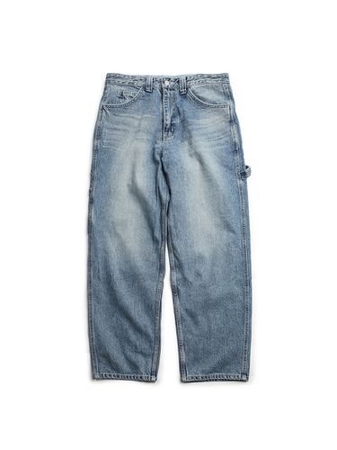 Work Denim Pants Biofade (Indigo) - Slowpoke - Modalova