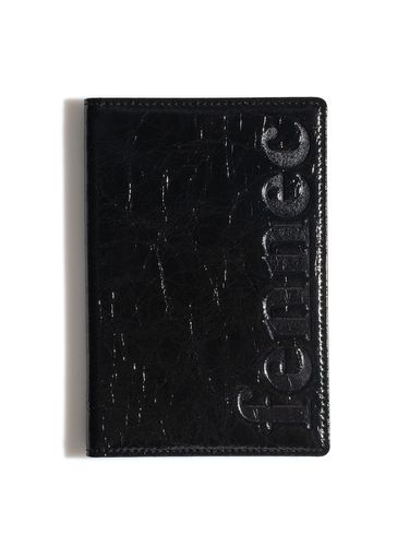 Crinkle Passport Case_Black - FENNEC - Modalova