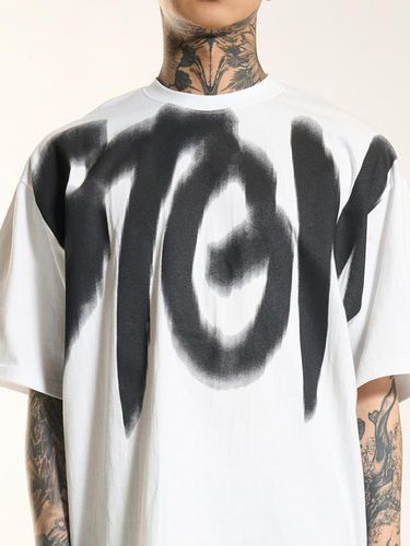 Blur Oversized Fit T-Shirt - White - STIGMA - Modalova