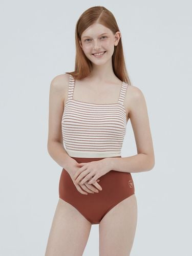 Marine Stripe Monokini - Brown - CORALIQUE - Modalova