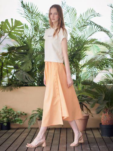 Button Detail Long Skirt - HACIE - Modalova