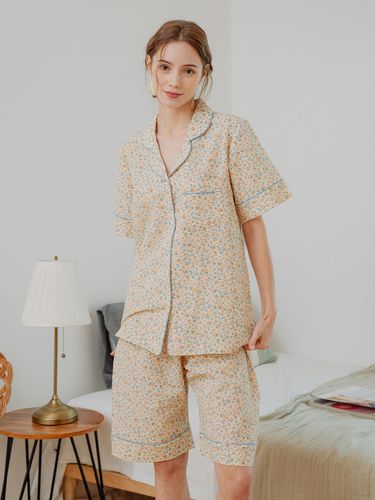 Women Cotton Short Sleeve Pajama - LUNALUZ STUDIO - Modalova