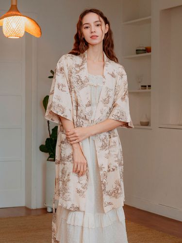 Toile De Jouy Robe - LUNALUZ STUDIO - Modalova