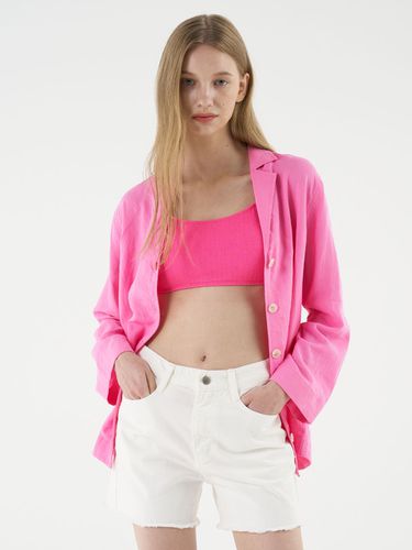 Basic Linen Shirt - Pink - CORALIQUE - Modalova