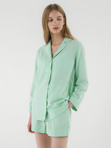 Basic Linen Shirt - Mint - CORALIQUE - Modalova