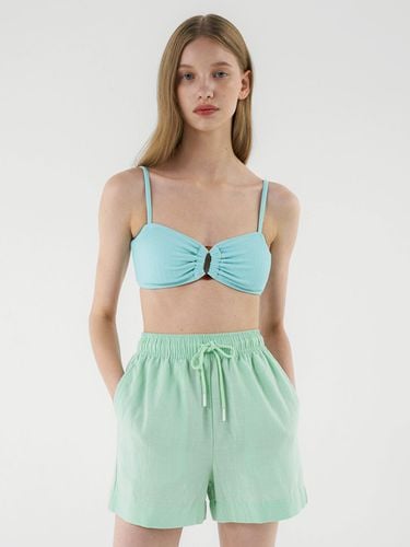 Basic Linen Short Pants - Mint - CORALIQUE - Modalova