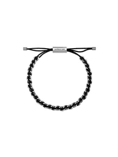 H Edition BR(W) Code Chain Bracelet_Black - hyeres-lor - Modalova