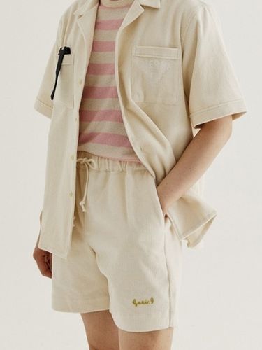 Corduroy Shorts - Off White - SENTIBONES - Modalova